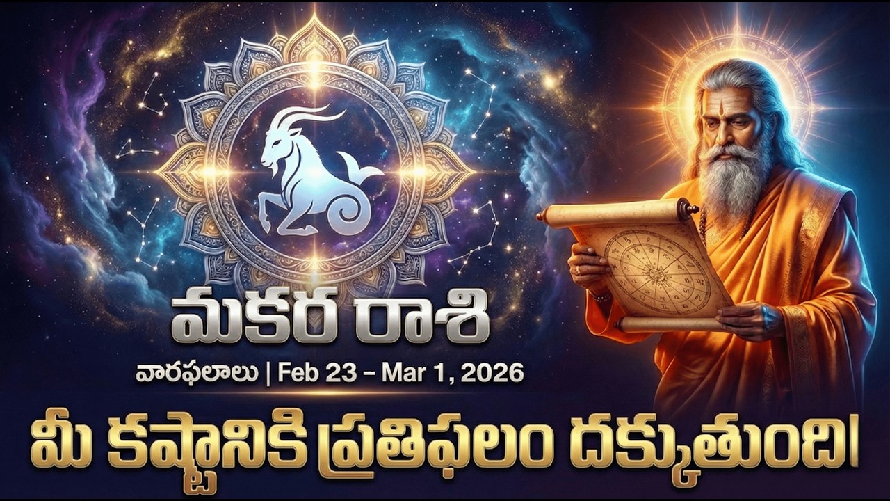 వారఫలాలు | Weekly Rasi Phalalu | మకరం రాశి - Makara Rashi | February 23 - March 1, 2026