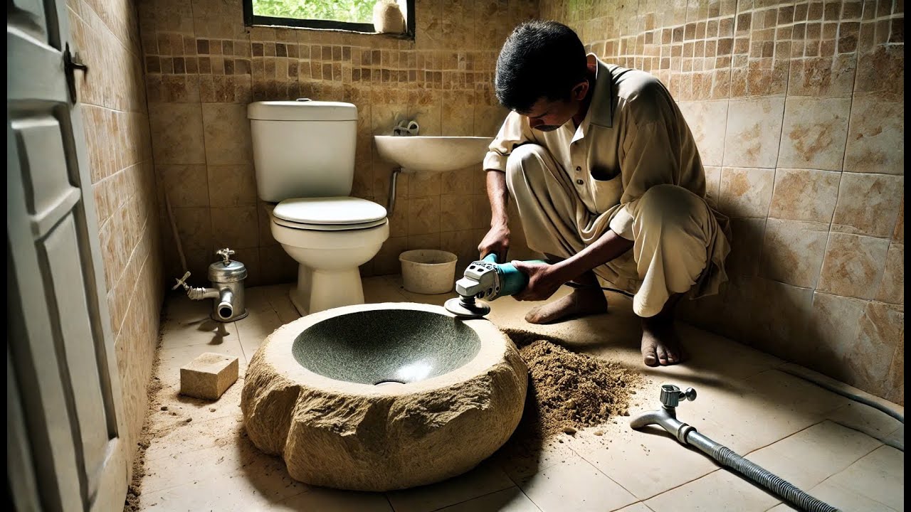 #6 Making A Stone Sink Basin