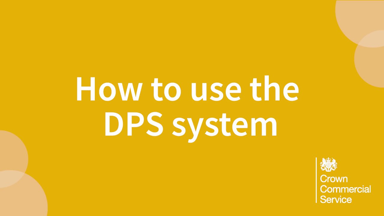 How to use the DPS system - CCS