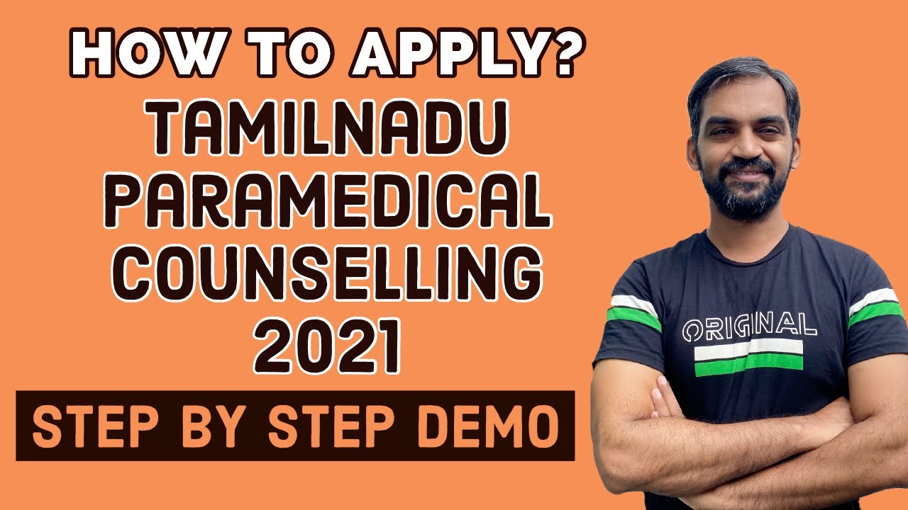 How to apply Paramedical courses counselling 2021 | step by step demo | TN medical Selection 2021