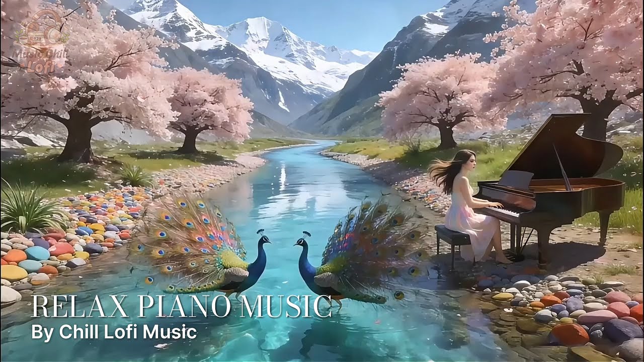 Heavenly Nature Piano 🌸 | Calm River & Soft Piano for Relaxation
