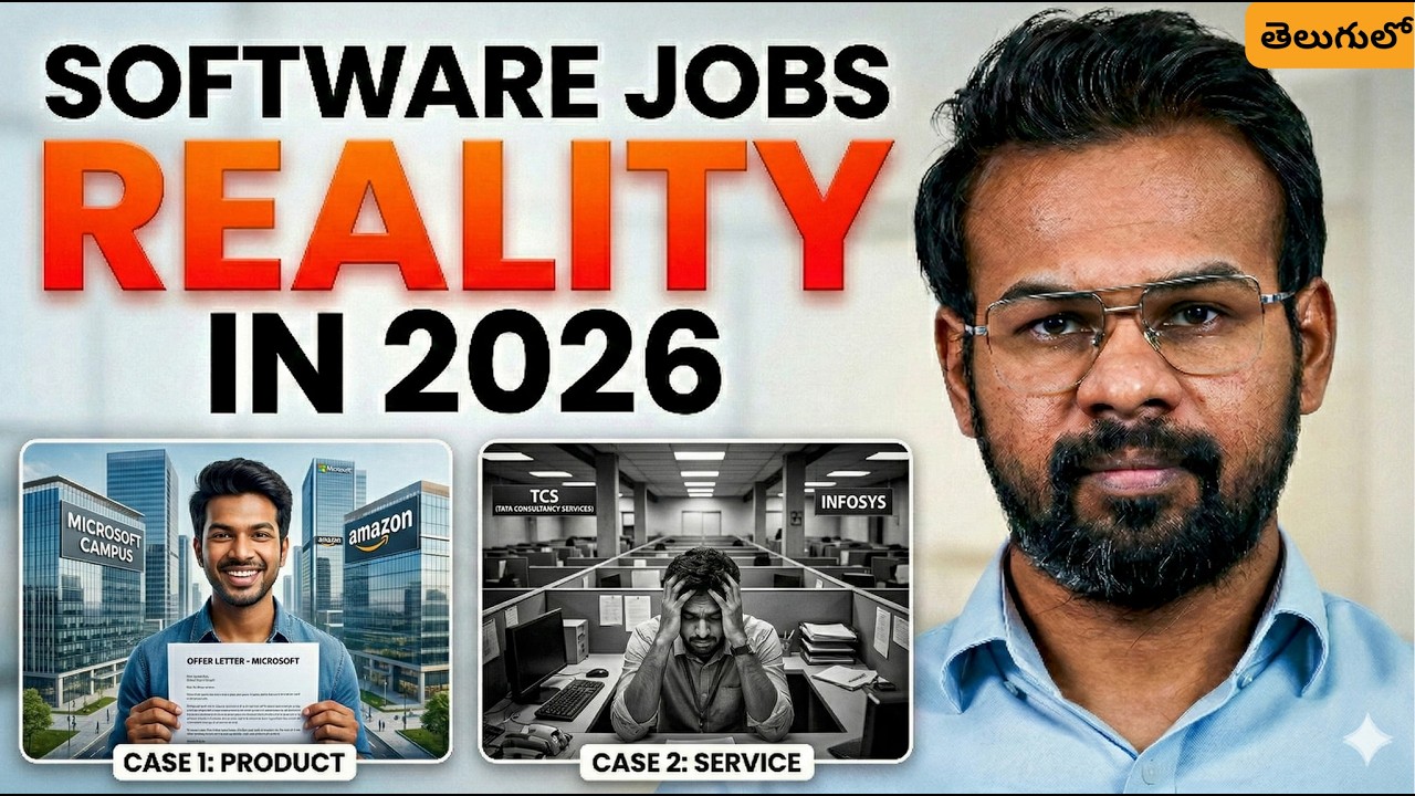 Reality of Software Jobs in Product Based vs Service Based Companies - Explained in Telugu