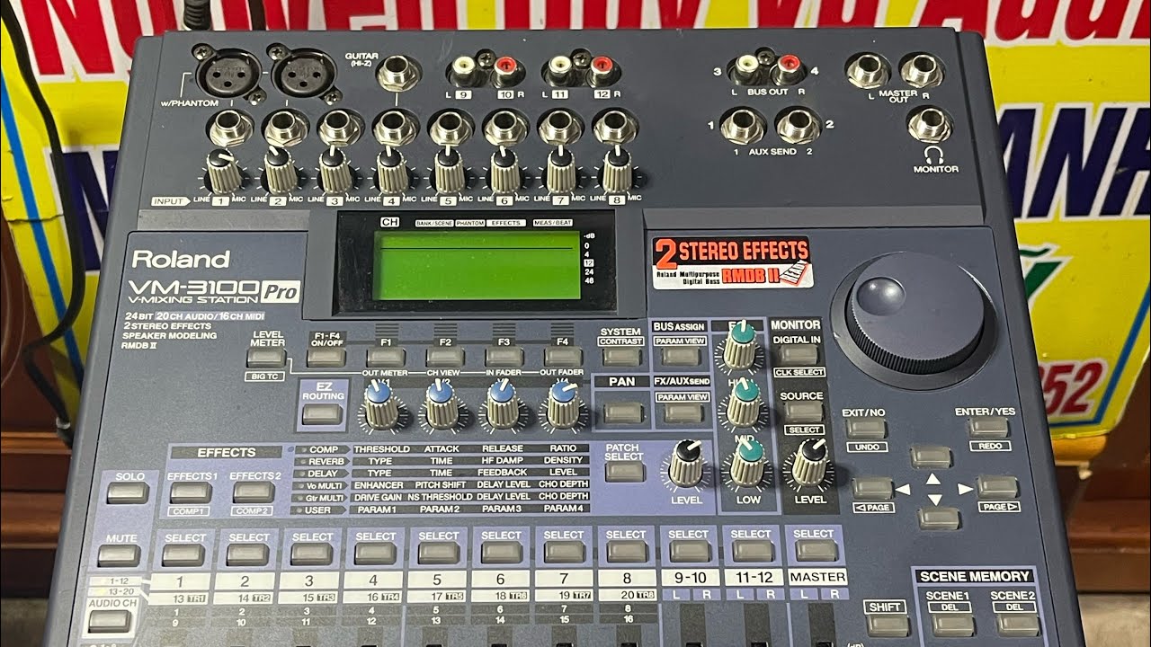 Roland VM-3100pro optical -in line ,kết nối cổng quang optical và đường line nhạc!( phần 3)