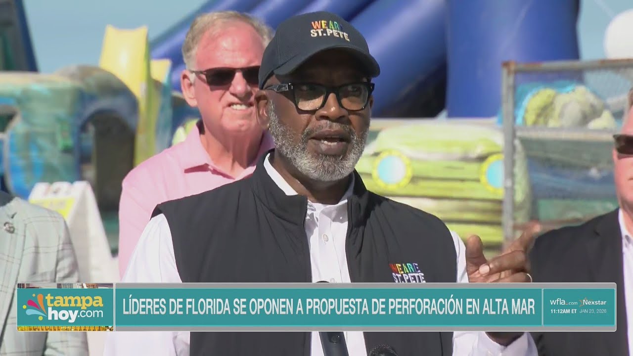 Líderes de Florida realizan conferencia de prensa en oposición a propuesta de perforación en alta ma