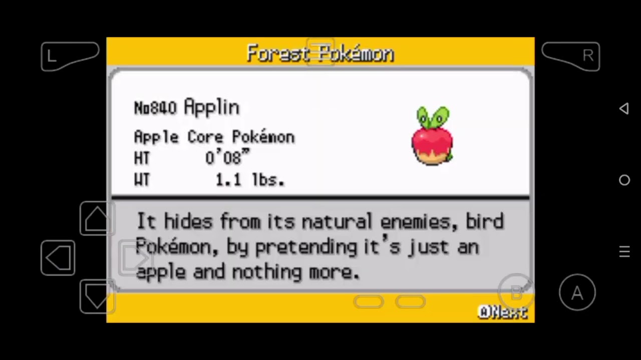 [pokemon fire red extended] how to get flapple and appletun