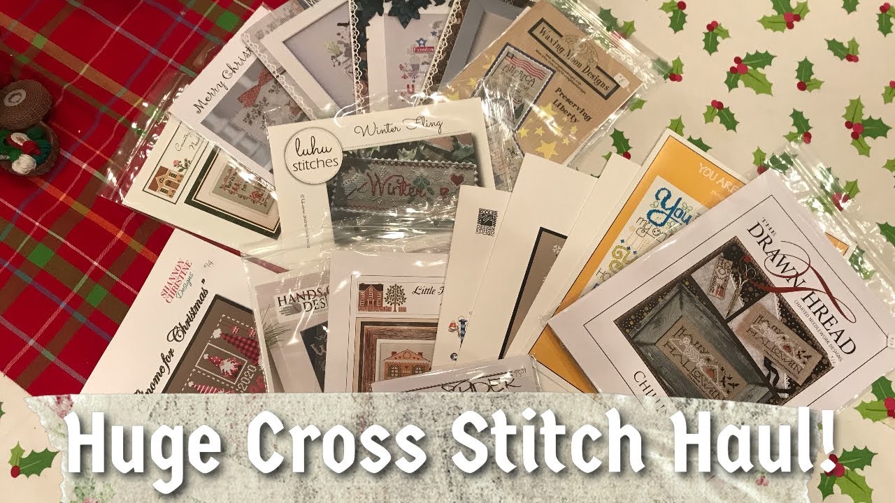 FLOSSTUBE 129 WE WENT WILD AT THE CROSS STITCH STORE! HAUL!