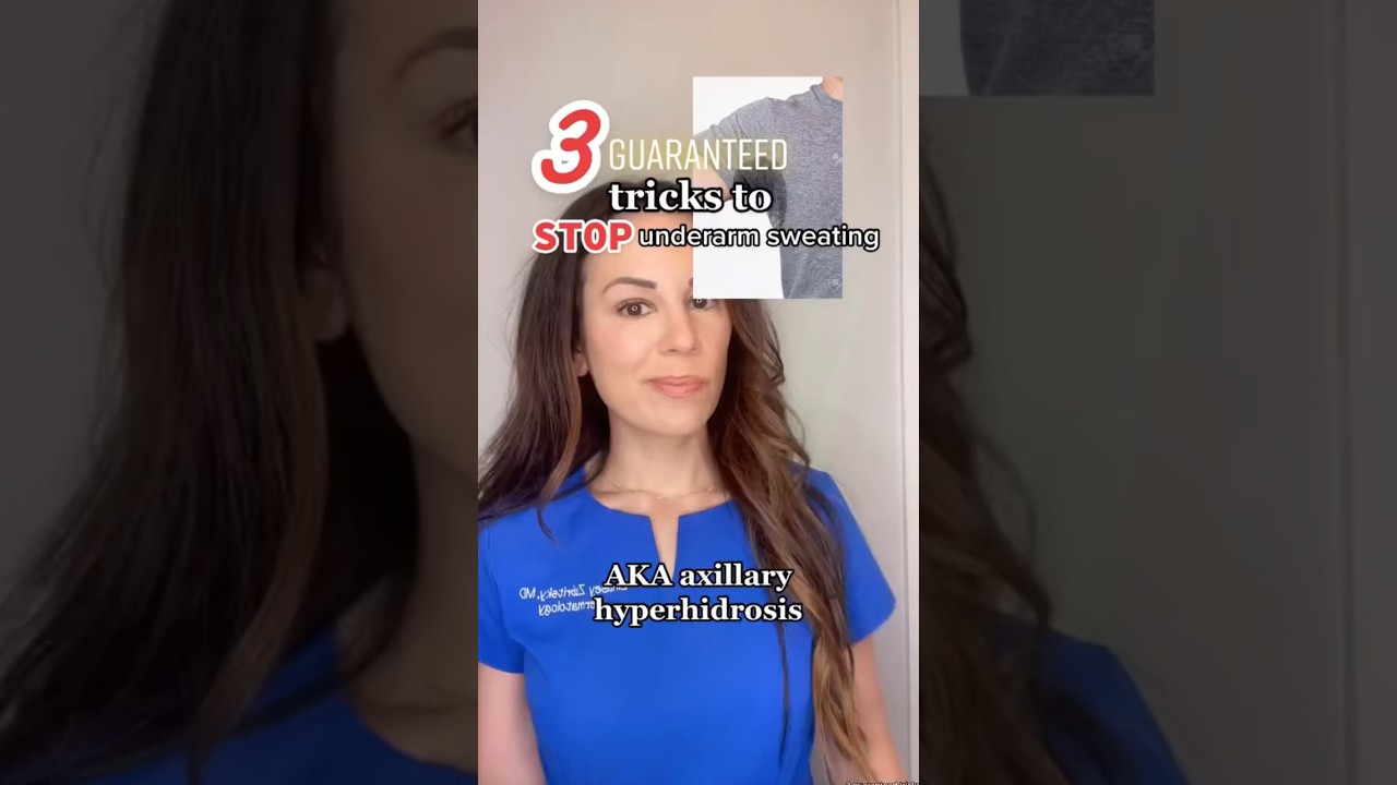 3 Tricks To STOP Underarm Sweating &ndash; Dermatologist Hacks | #shorts #skincare