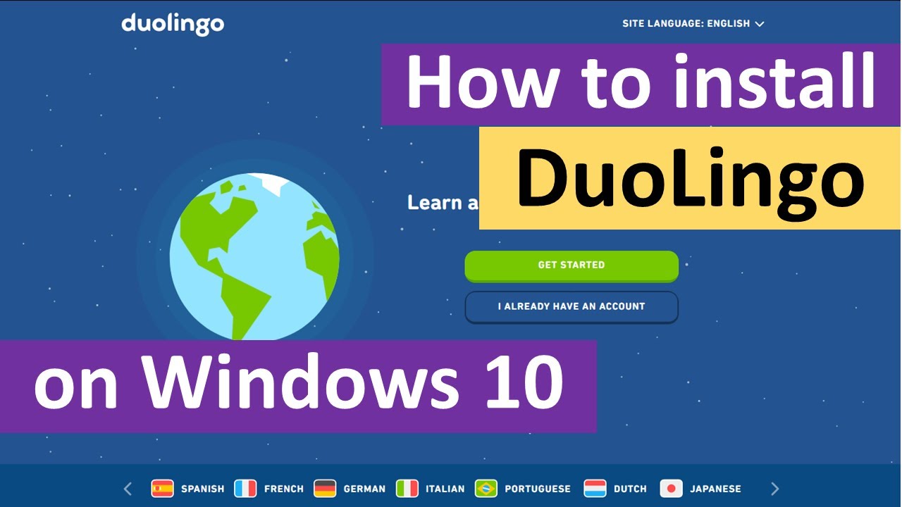 How to Install DuoLingo on Windows 10