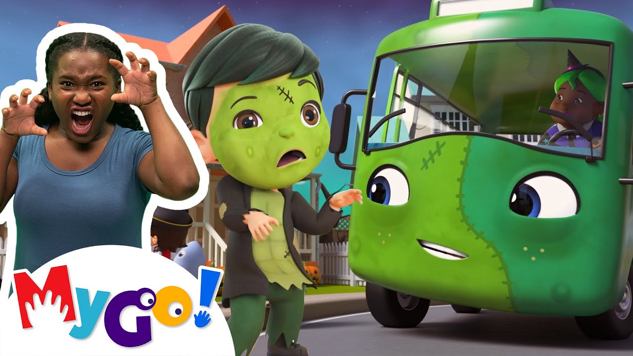 Halloween Wheels on the Bus | Lellobee - Nursery Rhymes & Baby Songs | Learning Videos For Kids