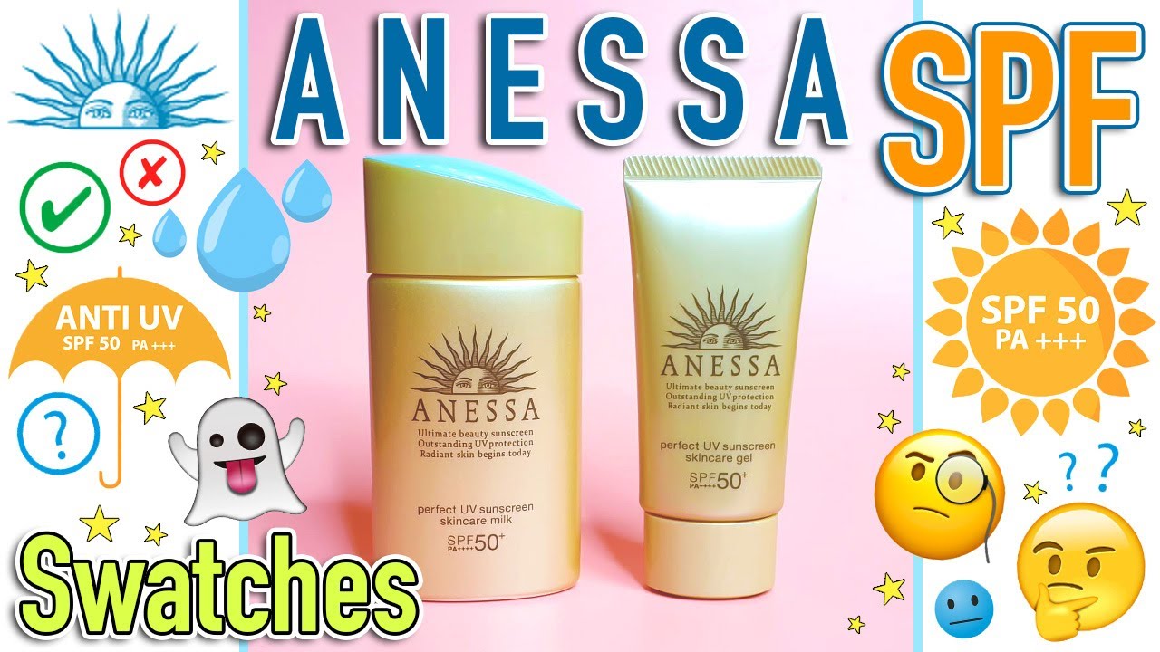 #ANESSA Perfect Sunscreen MILK + GEL - SPF50+ Pa++++ - #ОБРАЗЦЫ + #ОБЗОР #shiseido #JBEAUTY #SPF