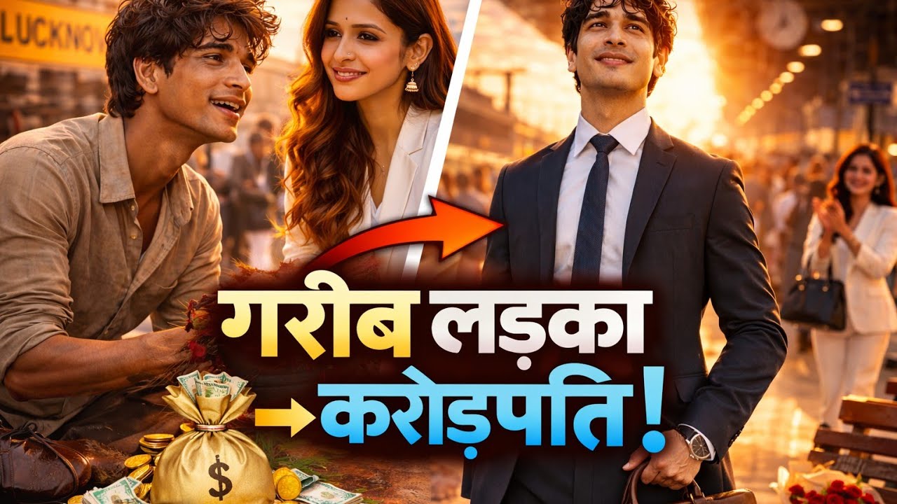 जूता पॉलिश करने वाला लड़का बना करोड़पति | लखनऊ स्टेशन की सच्ची कहानी