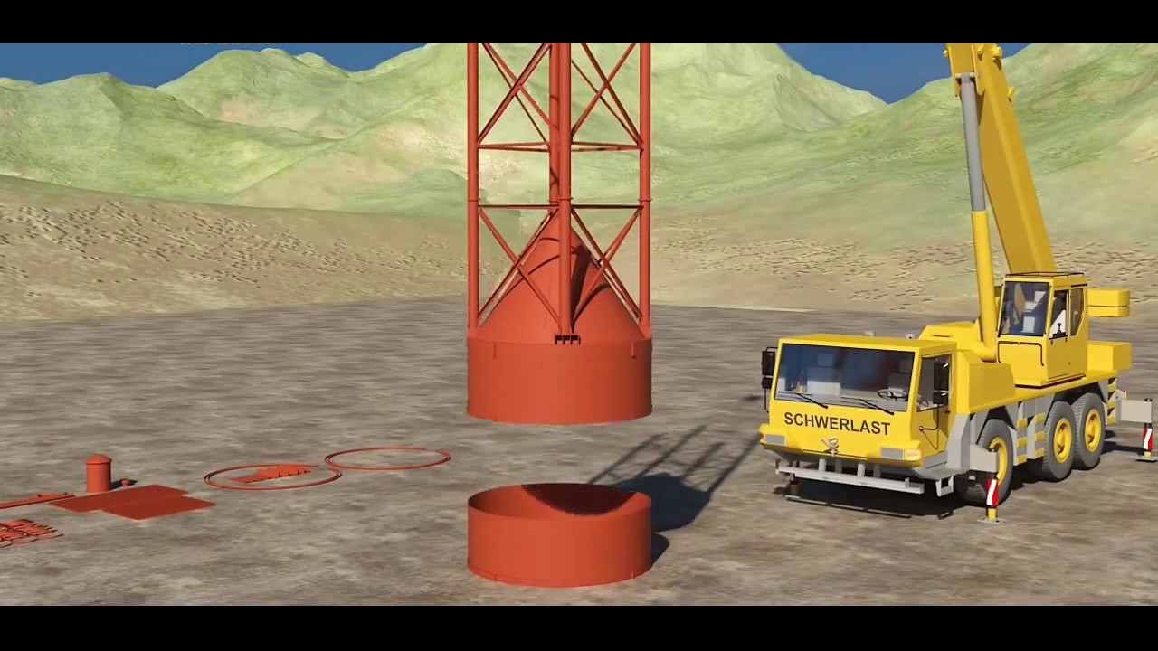 Цементный силос, установка, Installation Video for the silo
