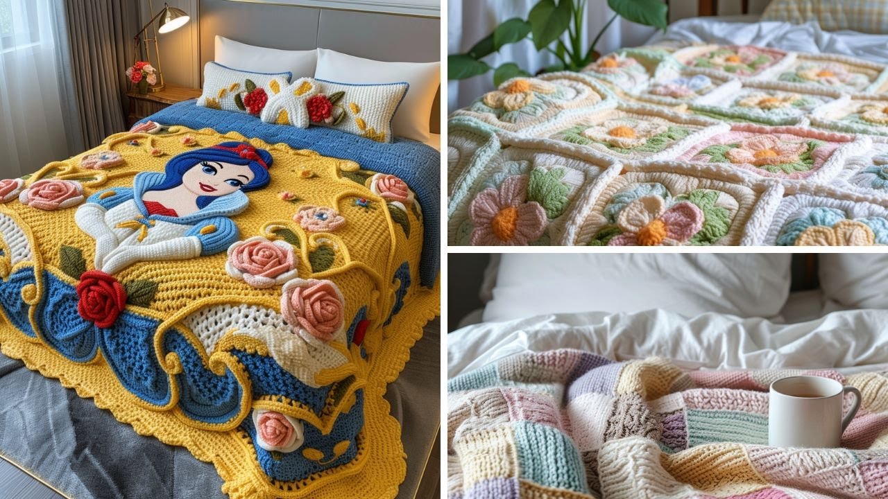 Шедевры из пряжи: феерия простыни, связанной крючком! #вязание #сумка #простынь #пряжа