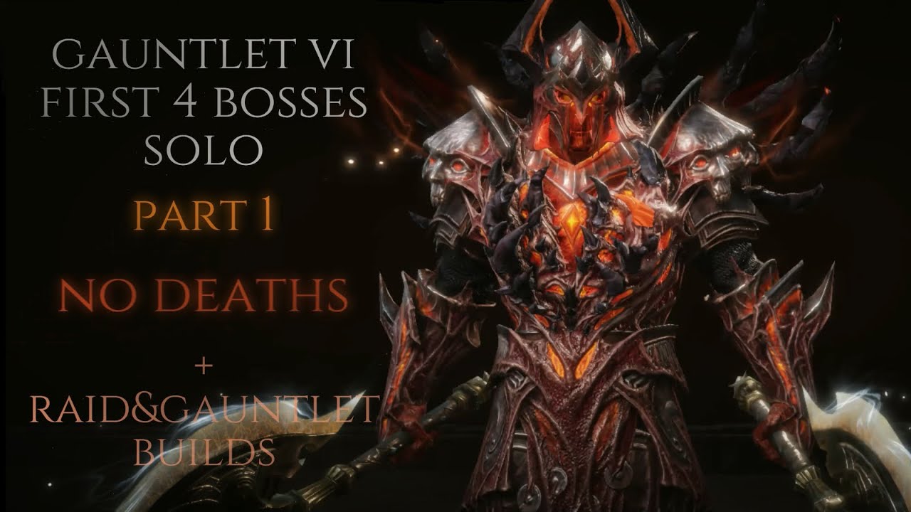 Inferno VI Helliquary Gauntlet first 4 bosses solo completion with Barbarian + Builds (part 1)