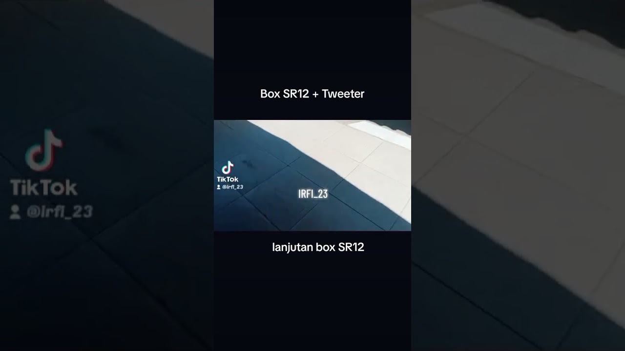 box SR 12 plus Tweeter part 2 cek sound