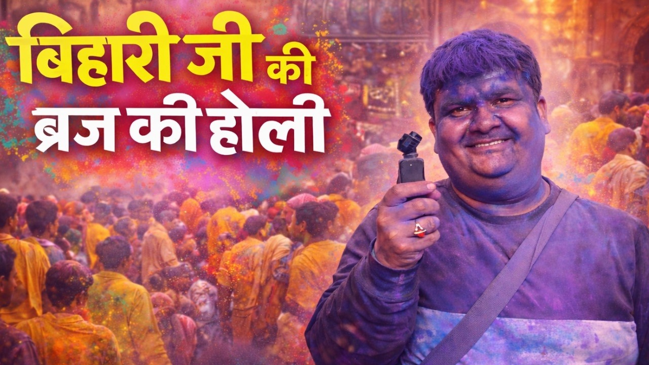 Vrindavan Ki Holi 2026 :बांके बिहारी होली उत्‍सव में जगमोहन में देंगे दर्शन लगी मंदिर में रैल‍िंंग