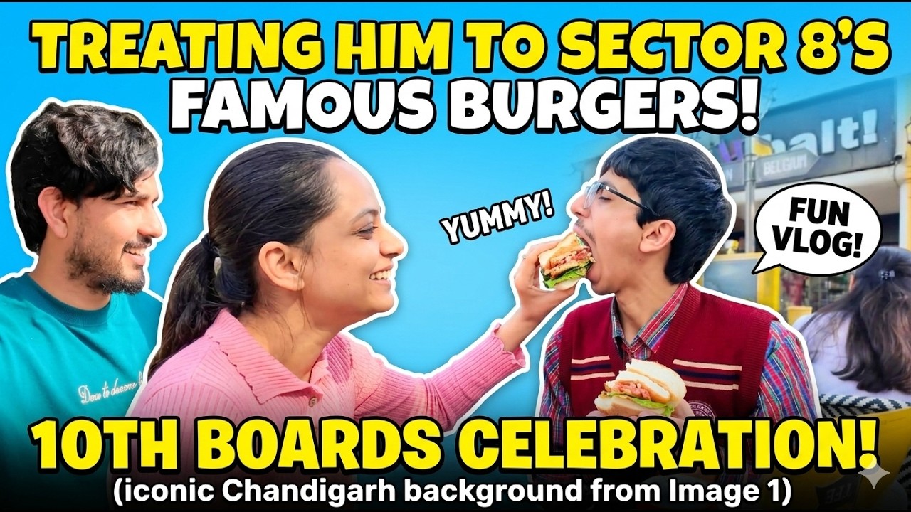 Post-Exam Happiness 🎉 Best Burgers in Chandigarh!