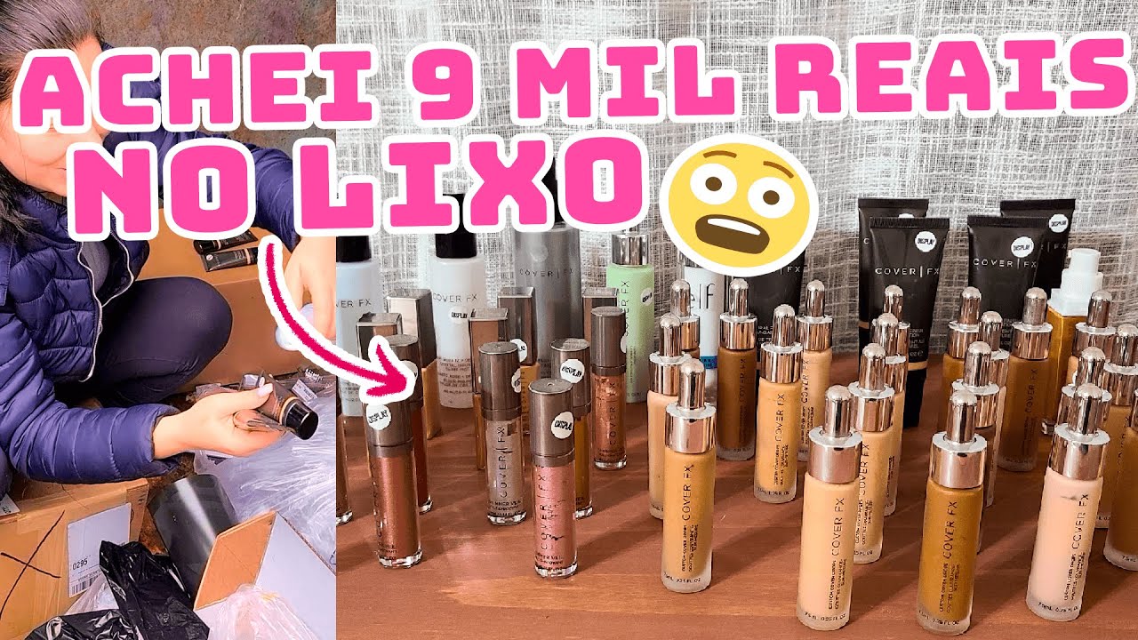 9 MIL REAIS EM MAQUIAGEM NO LIXO NO EUA 💄🙆‍♀️ EU ENLOUQUECI COM TANTA COISA