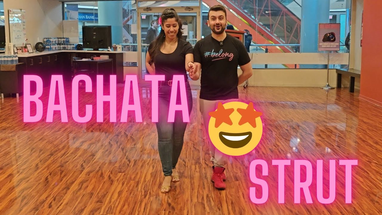 Bachata Lesson - How to Hip Bump, Dip and Strut
