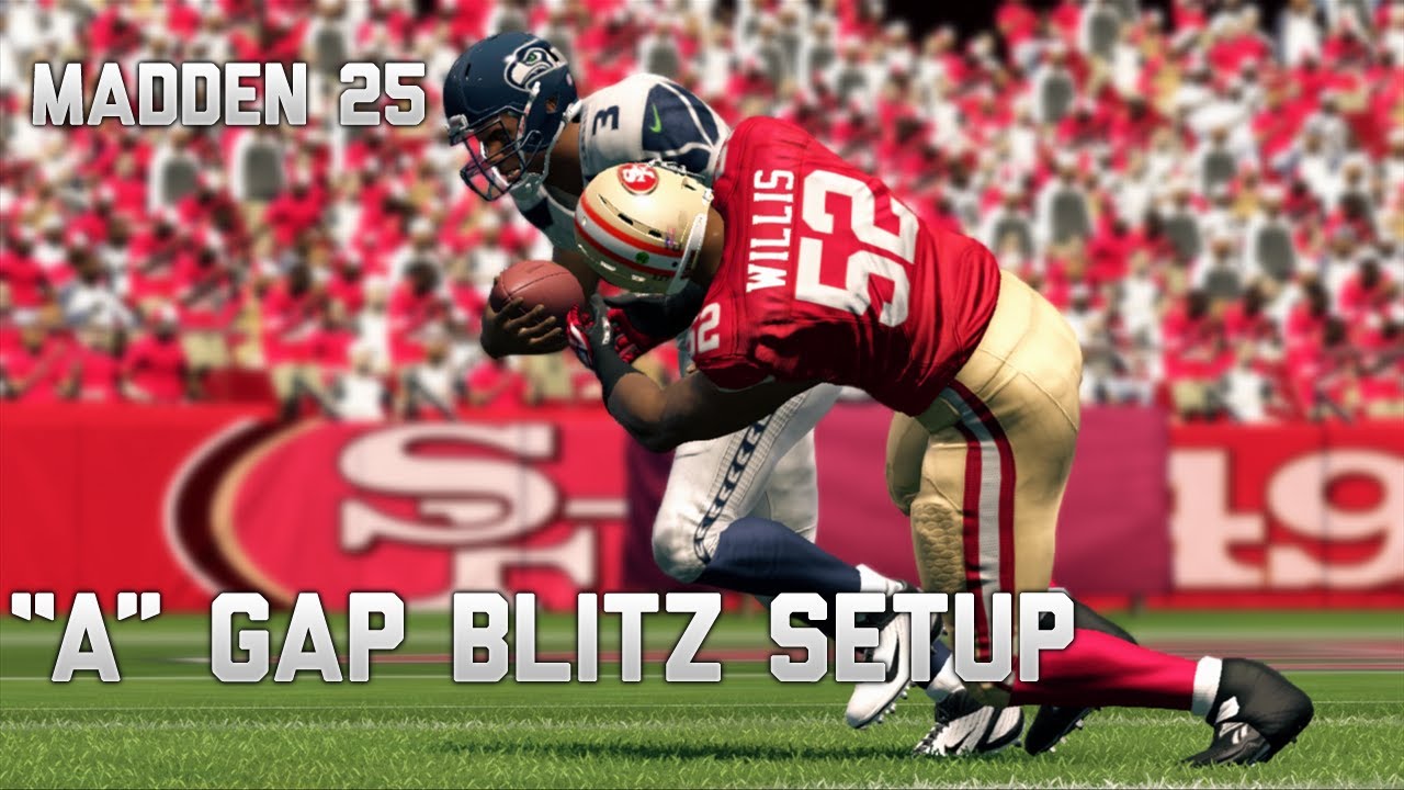 Madden 25 Tips - 43 Over A Gap Blitz - MUTtips