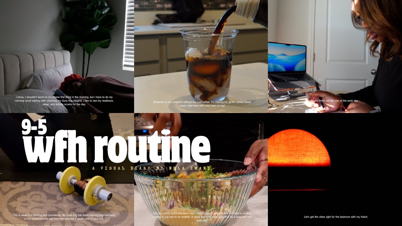 A REALISTIC Work From Home Routine for the 9-5 Girls | Nyla Imani
