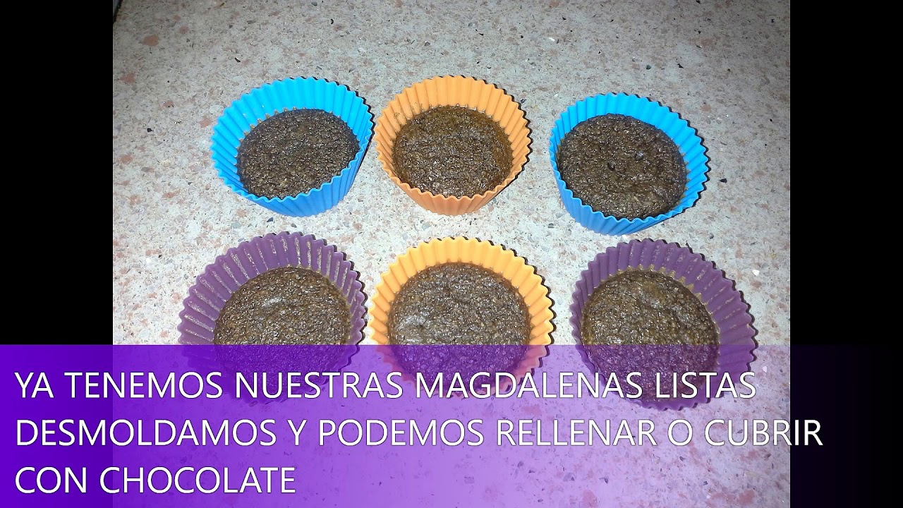 MAGDALENAS DE CHOCOLATE SIN AZUCAR LIGHT