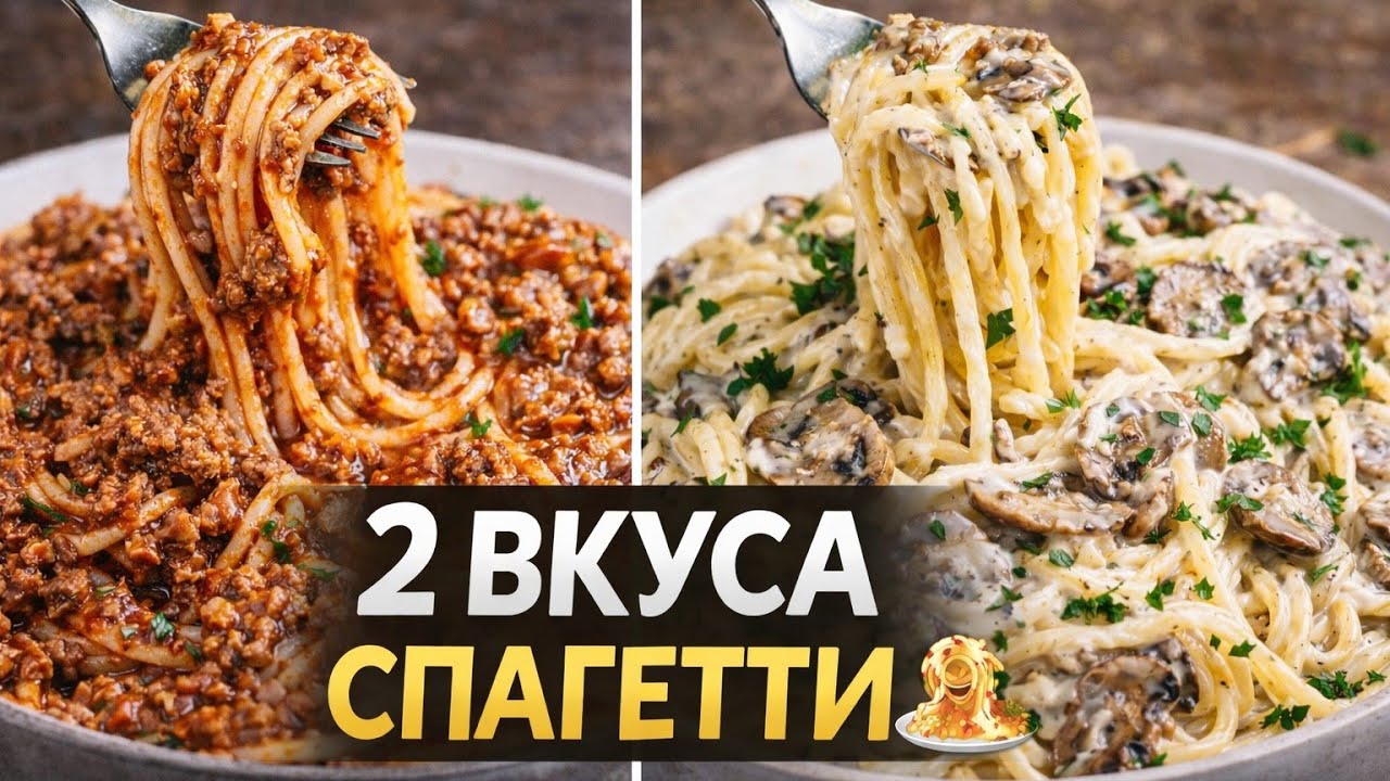 ✅ Невероятно вкусные спагетти — два быстрых ужина за вечер