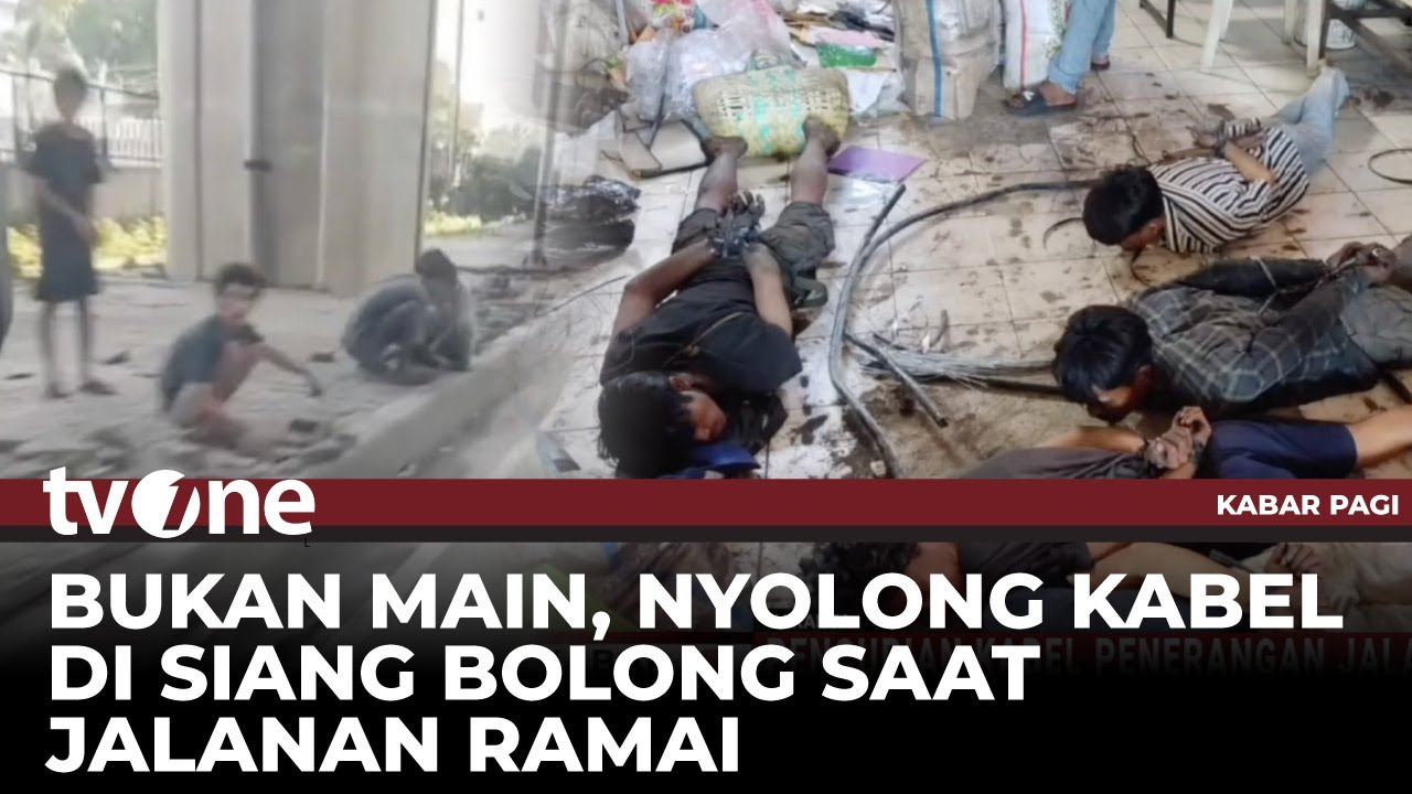 Pelaku Pencurian Kabel Penerangan Jalan Dibekuk Polisi | Kabar Pagi tvOne