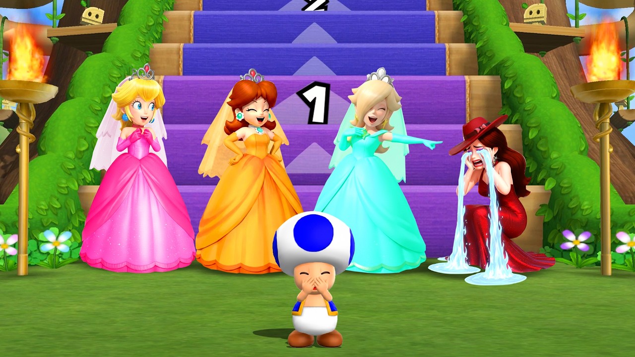 【マリオパーティ9】かちぬきバトル ピーチ VS デイジー VS ロゼッタ VS ポーリン | Mario Switch