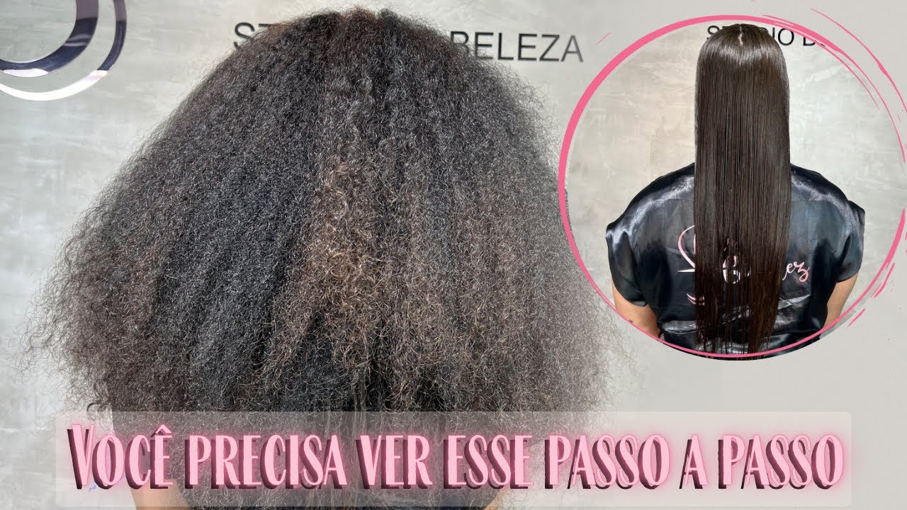 CABELO CRESPOS MAIS CHEIO QUE JÁ ALISEI E FORAM HORAS PARA ESSE RESULTADO - LISO DEFINITIVO #lisoo