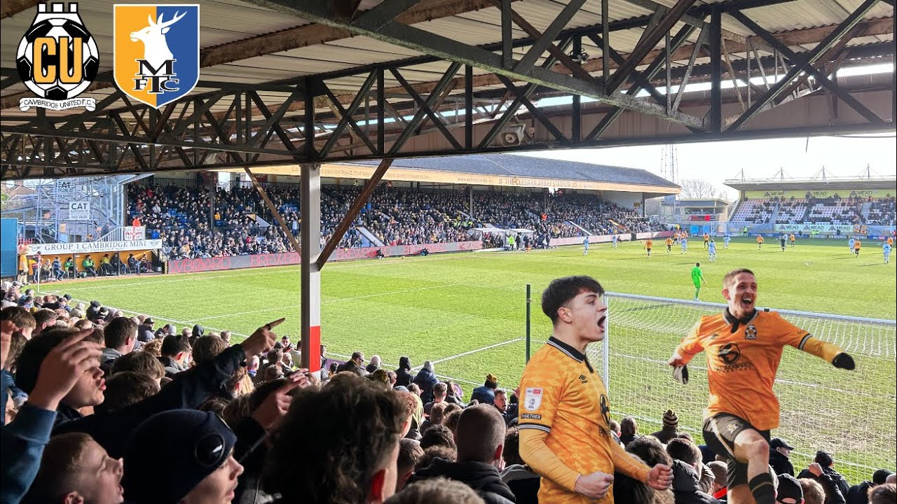 MASSIVE 3 POINTS for CAMBRIDGE WINNING 3-2 at HOME to MANSFIELD