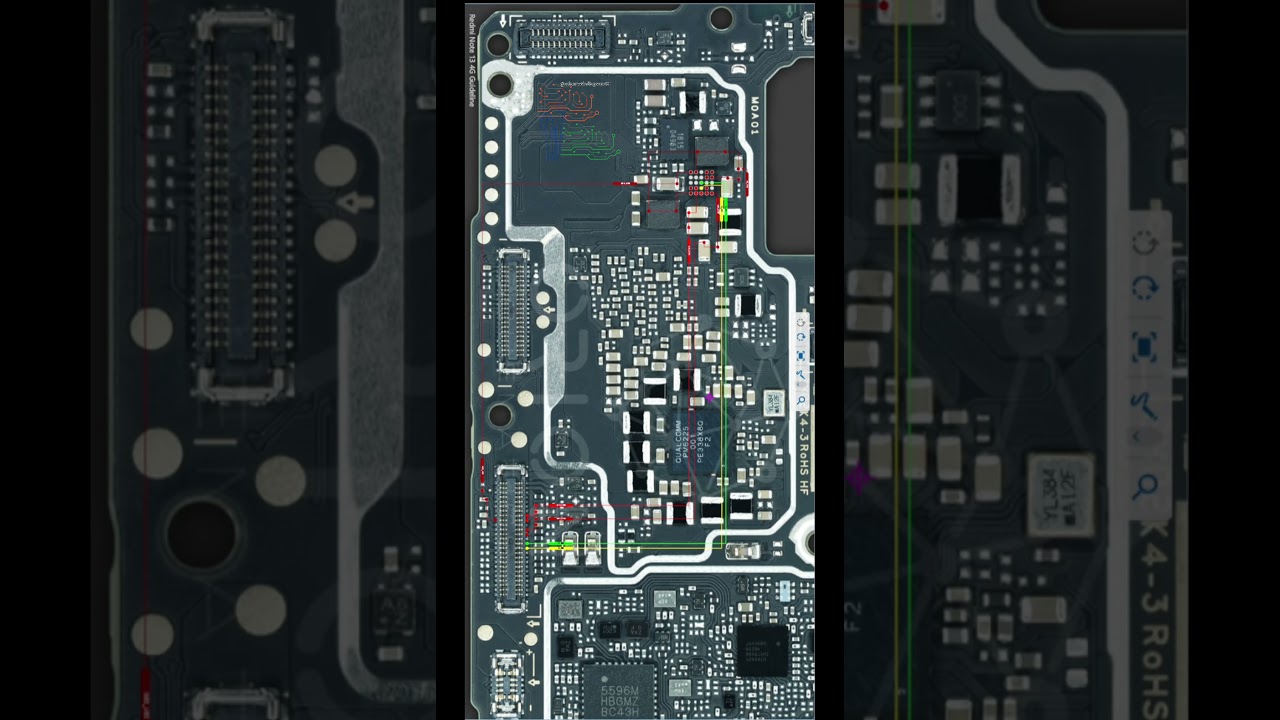 redmi note 13 4g display light solution schematic #shorts