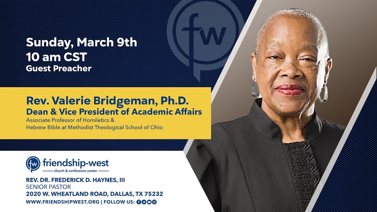 Sunday Worship - Rev. Valerie Bridgeman, Ph.D.