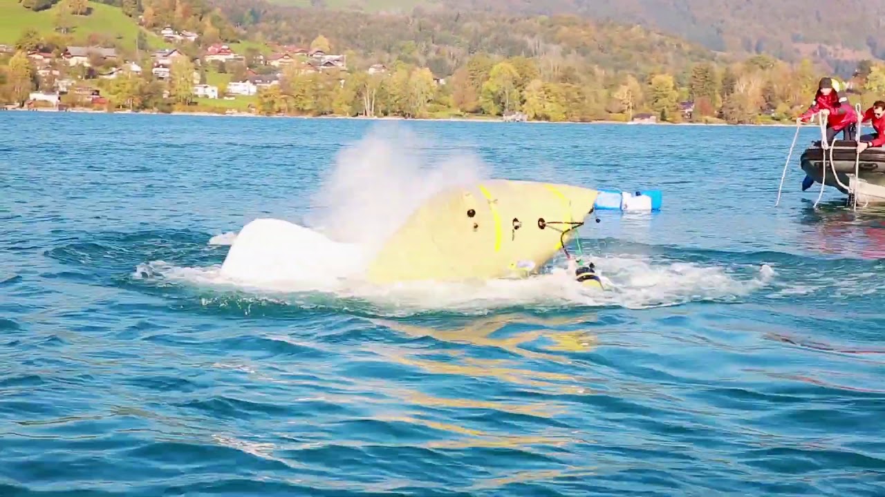 Bootsbergung aus 135m Tiefe aus dem Attersee Oktober 2018