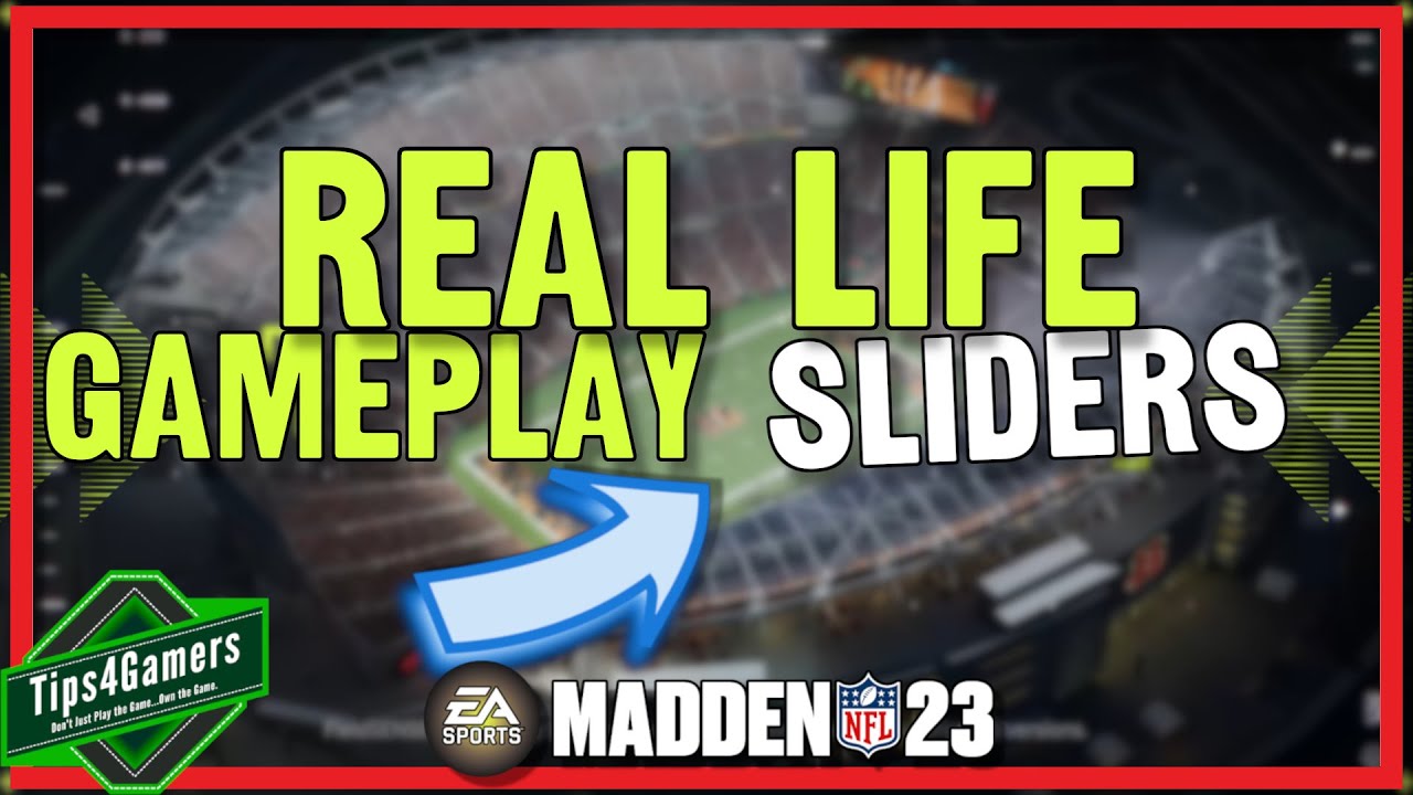 Real-Life Madden 23 Gameplay Sliders for Realistic Gameplay | Simulation and User
