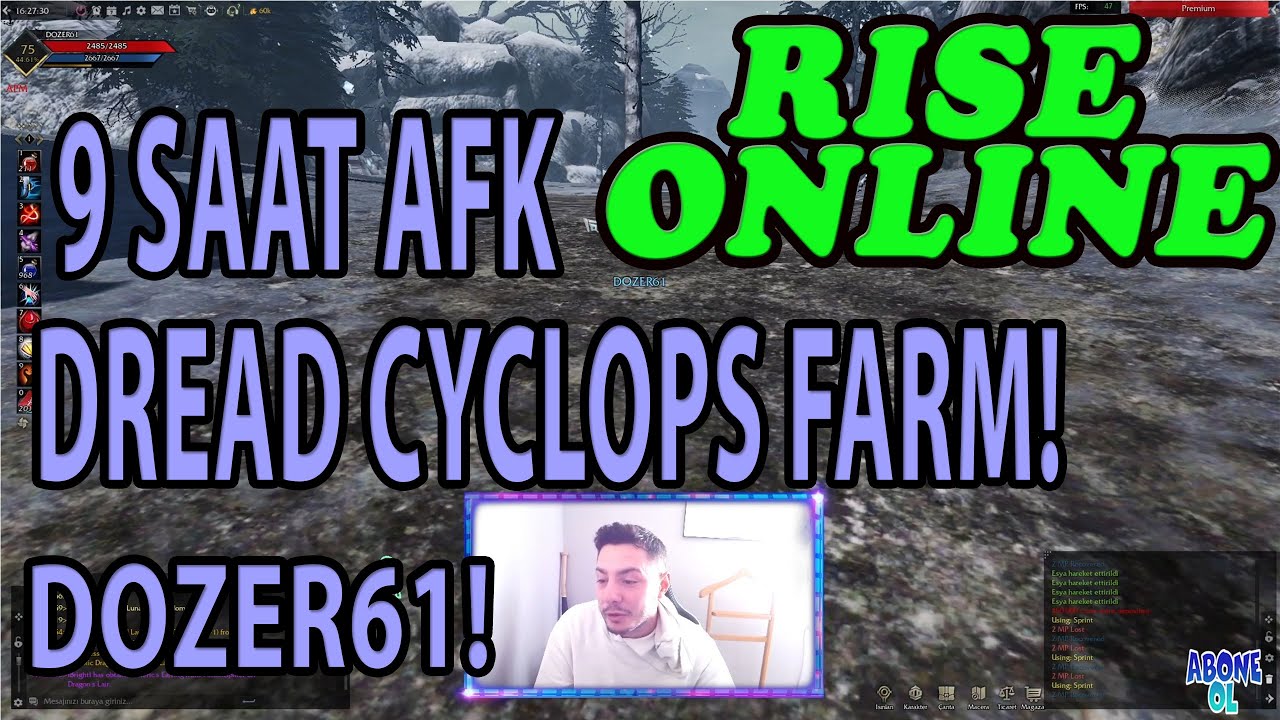RİSE ONLİNE - ZİNDAN'DAN DROP'LAR | YENİ BP KARAKTER | AFK ATAKER BP ROW AYARLARI!