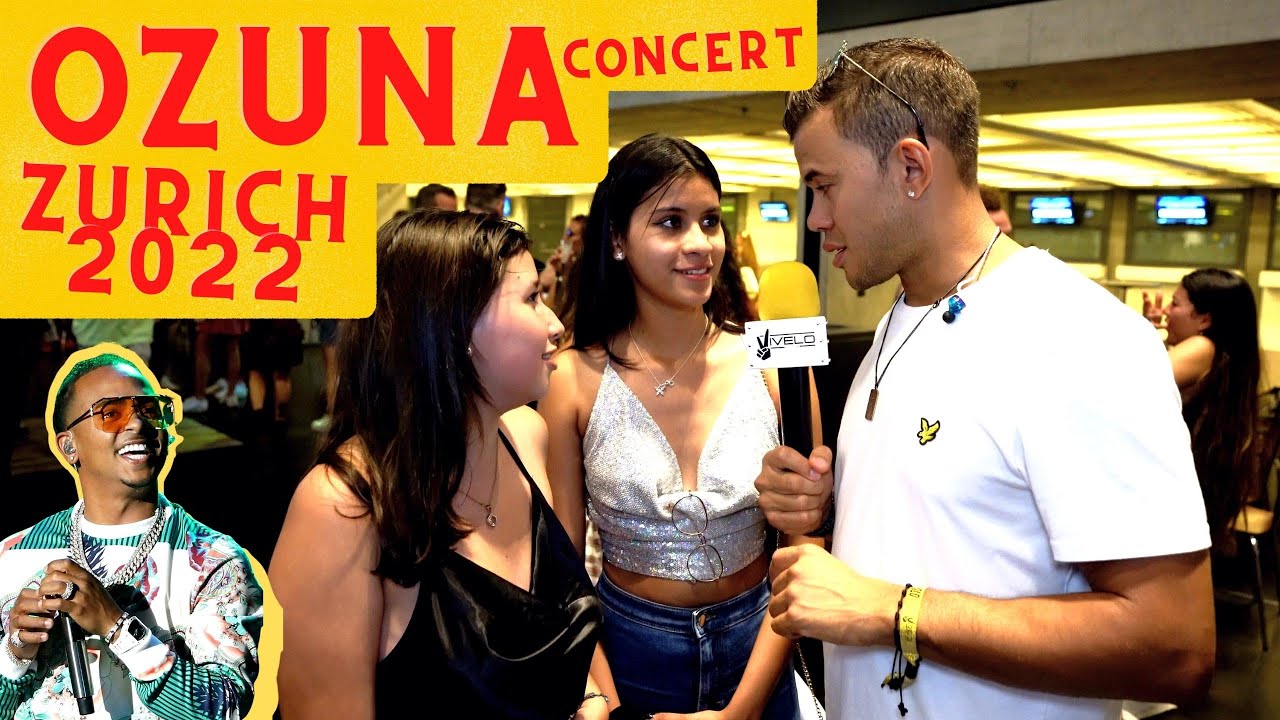 Público latino-internacional visita el concierto de OZUNA en Zurich Suiza🇨🇭