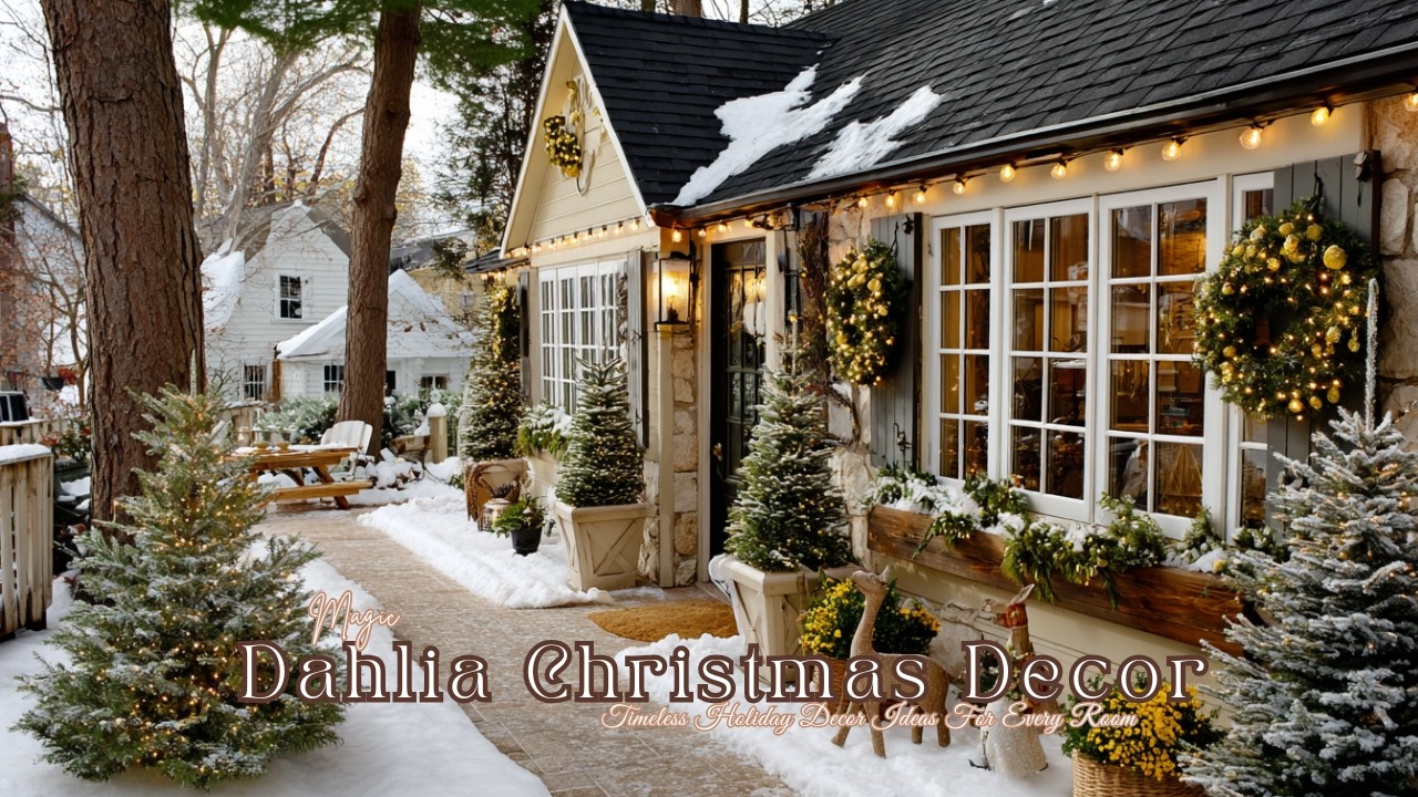 🎄Dahlia Christmas Home Décor Magic 2025: Timeless Holiday Decor Ideas For Every Room