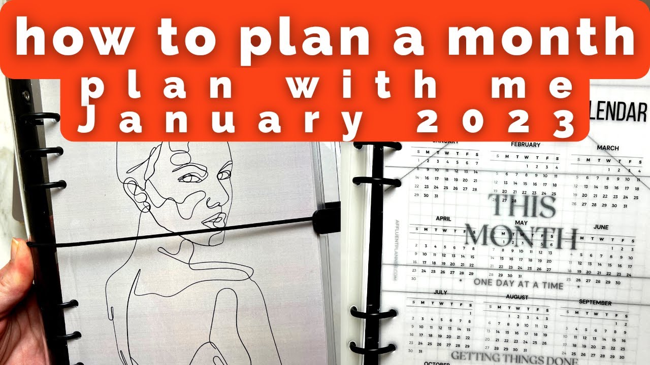 How to plan a month | Follow along as I plan January 2023 | Plan With Me January 2023