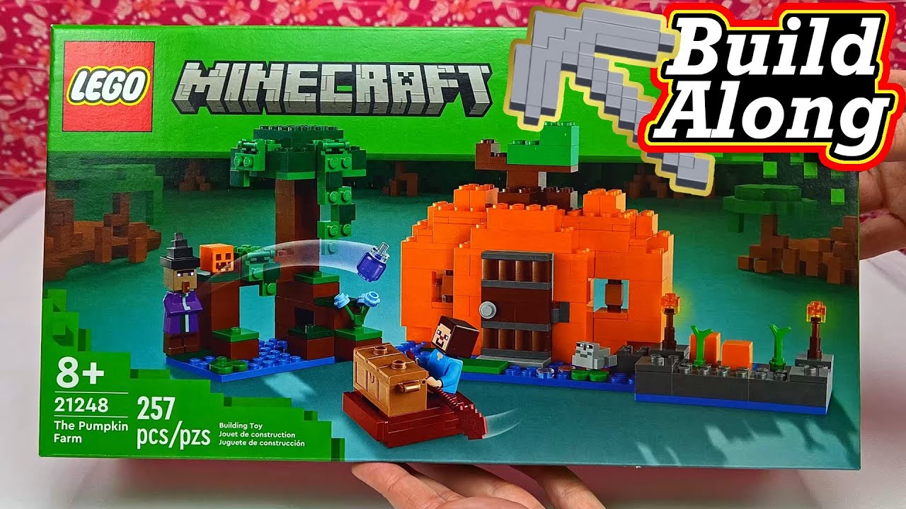 Building Lego Minecraft - The Pumpkin Farm | Build Along