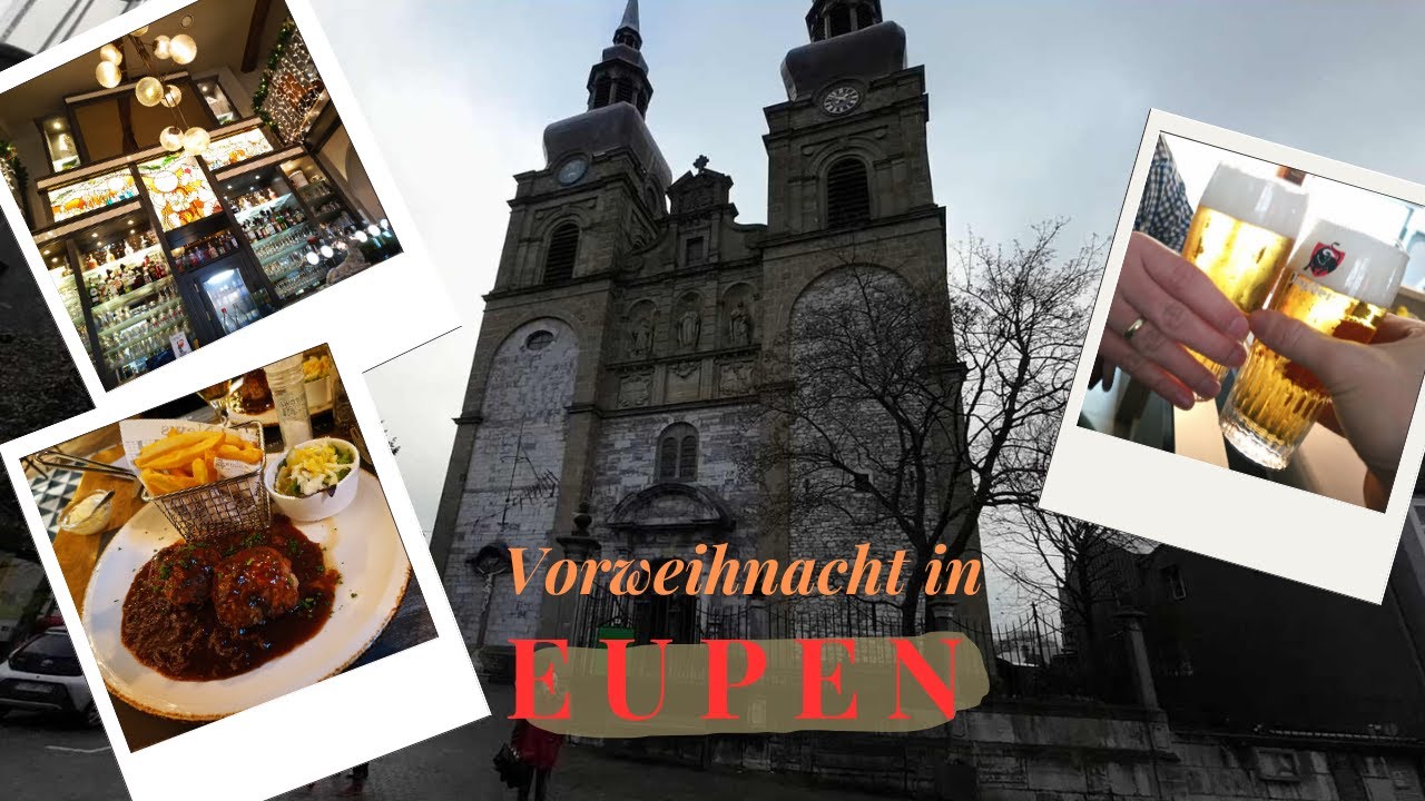 Weihnachtliches Eupen in Belgien. Ein kleiner Vorgeschmack auf den Winter.