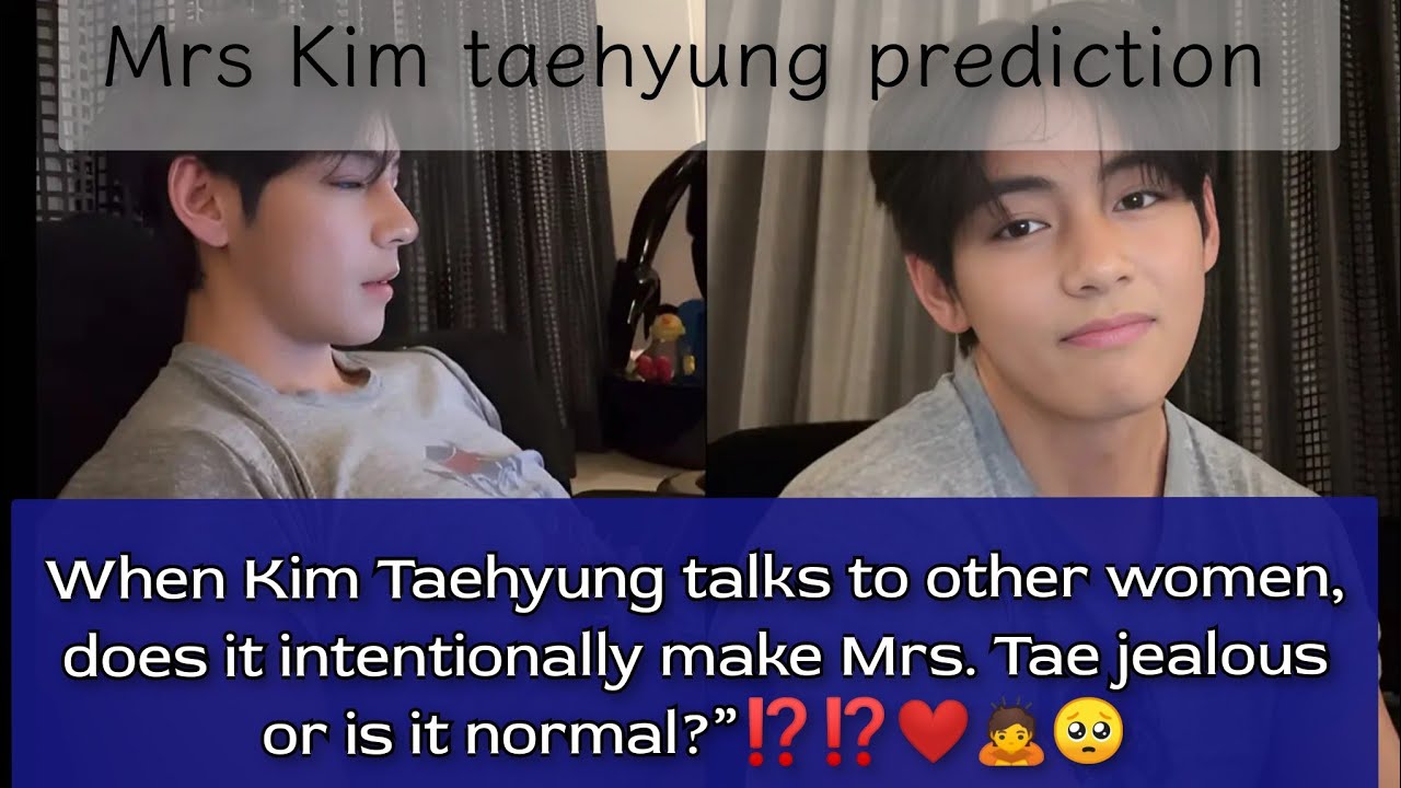 ||Does Kim Taehyung's behavior around OTHER women make his wife JEALOUS on purpose?||❤️🙇#bts #btsv 😢