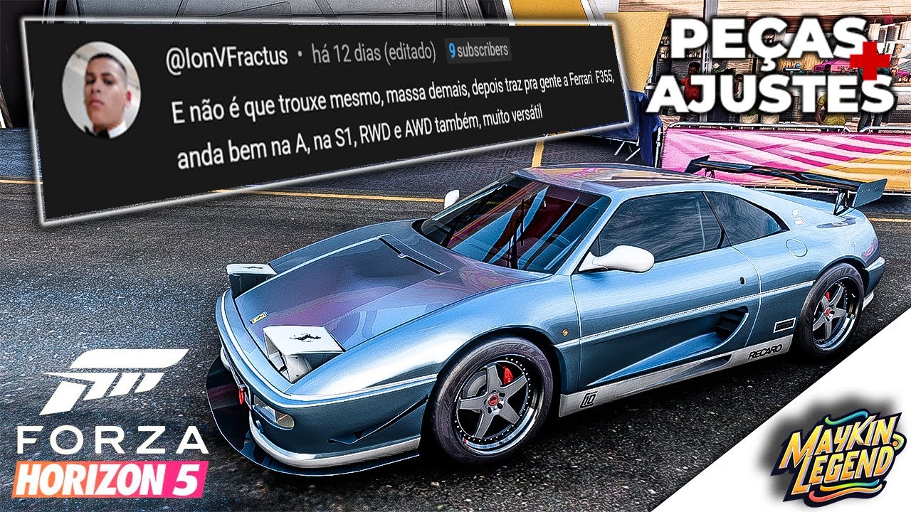 ( Video Dos Inscritos ) QUE LOUCO, CORRIDA DECIDIDA NO DETALHE! FERRARI F355 1994 | FORZA HORIZON 5