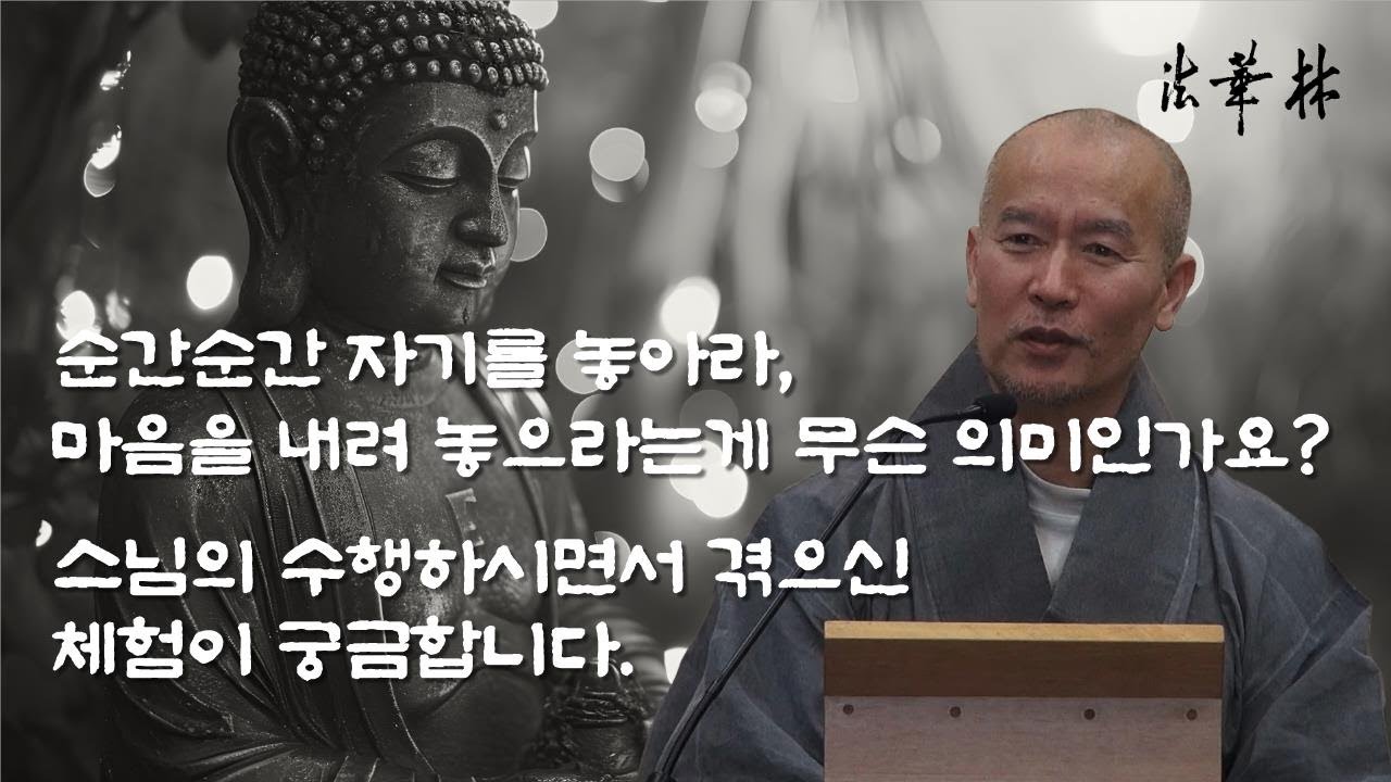 질의응답_마음을 내려놓으라는 게 무슨 의미인가요?