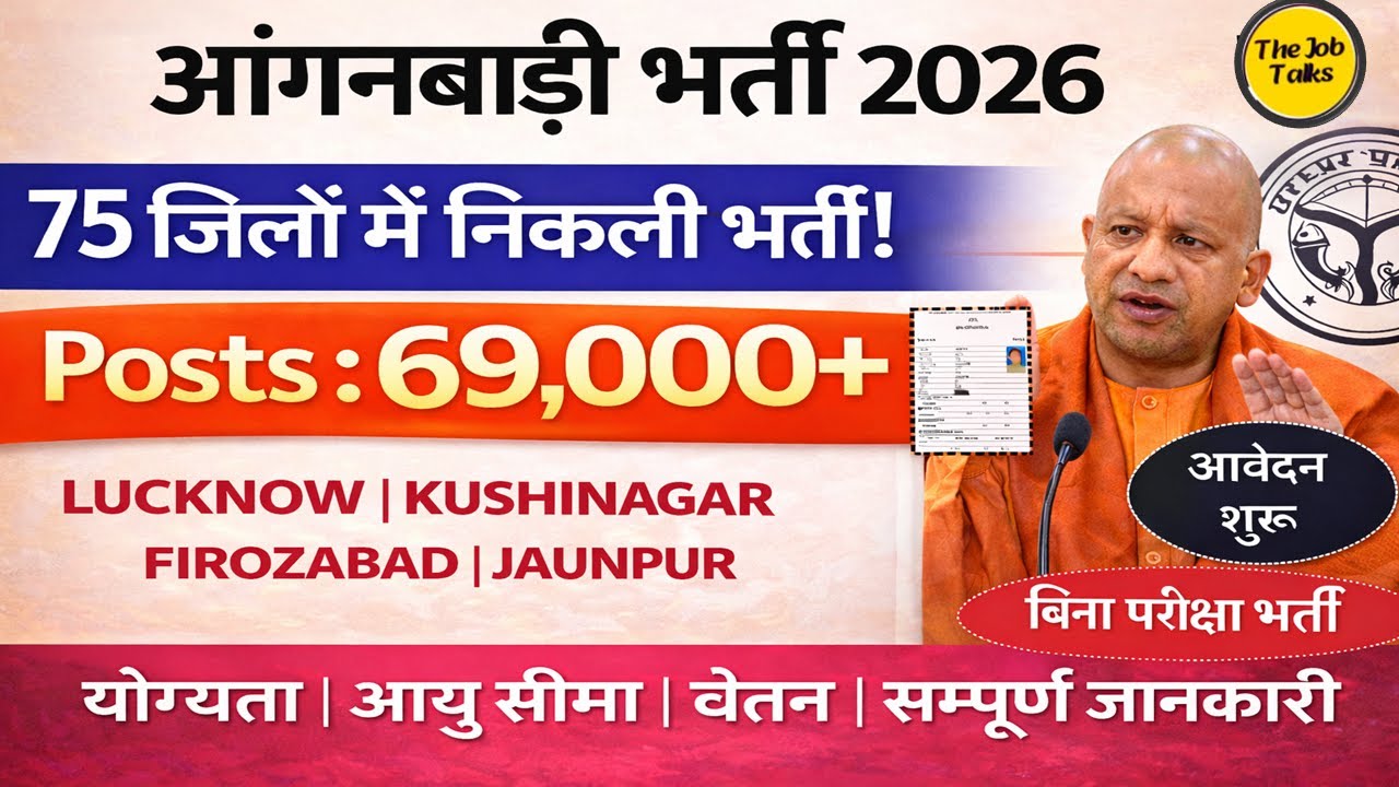 Women Supervisor Recruitment 2026 | Anganwadi Supervisor Bharti 2026 | Merit Bharti 