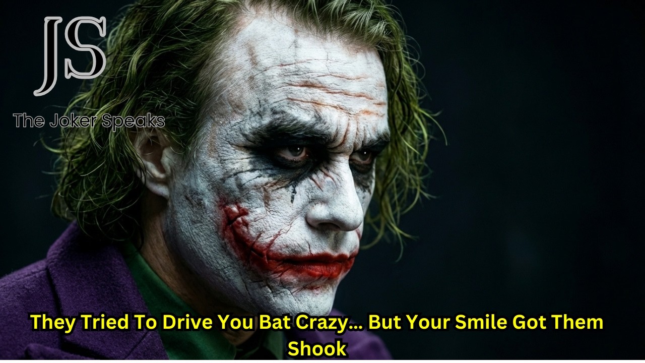 They Tried To Drive You Bat Crazy&hellip; But Your Smile Got Them Shook-Joker Speech (Powerful)
