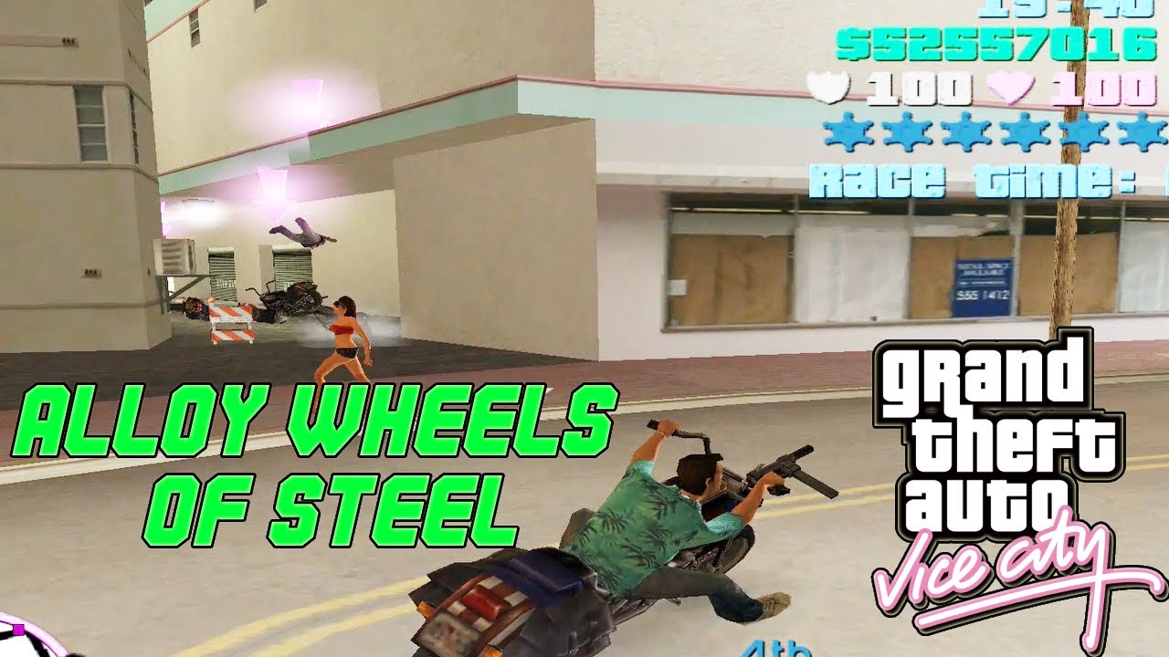 Alloy Wheels of Steel with Angel BIKE (no collision) | GTA Vice City - Mission #26 (HD 1080p)