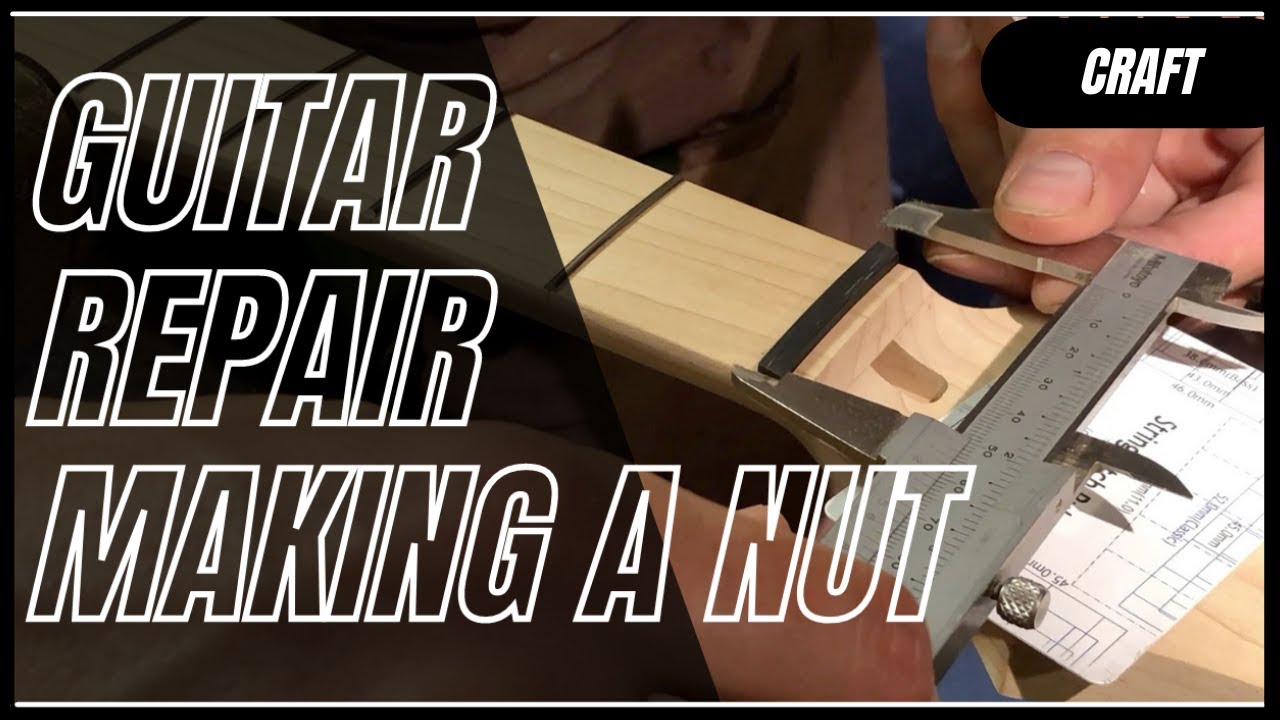 Making a Guitar Nut/ Saddle by Hand /Guitar Repair/Restoration/ Tutorial/ Luthier Workshop Ep.2