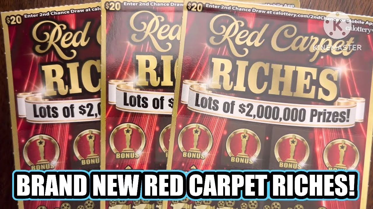 BRAND NEW RED CARPET RICHES! CA Scratchers