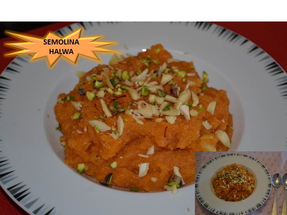Semolina Halwa Recipe - Suji Halwa by Home Kitchen